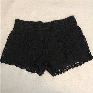 Black Lace Shorts